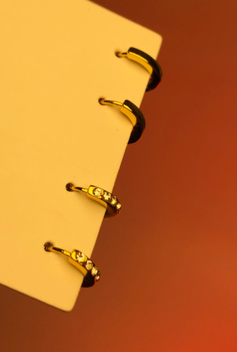 پک دوعددی گوشواره|گوشواره پکی|پک گوشواره|گوشواره حلقه ای نگینی|گوشواره نگینی |گوشواره طلایی ریز