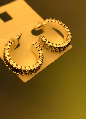 گوشواره زنانه سیکس|گوشواره برای زنان|گوشواره جواهری|جواهرات|گوشواره کریستالی حلقه ای|گوشواره ترند خاص