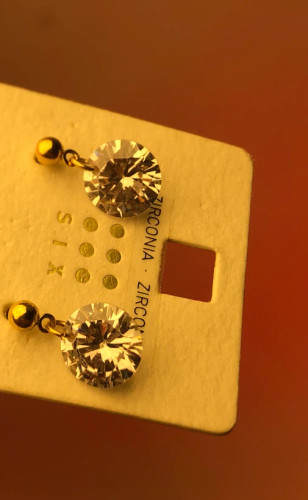 گوشواره آویز کریستالی،گوشواره کریستال شیک،گوشواره زیرکونیا|گوشواره پینترستی🫠گوشواره های اقتصادی