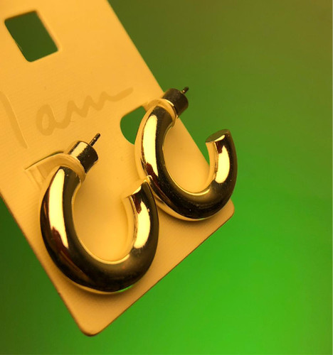 گوشواره پینترستی ترند|گوشواره نیم حلقه پهن ، گوشواره ماکسیمال، گوشواره دخترانه کیوت ،گوشواره ابکاری نقره|گوشواره ارزان