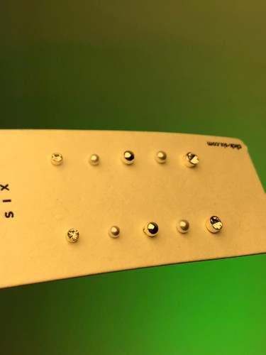 گوشواره پینترستی مرواریدی|گوشواره پکی ۵عددی|پک گوشواره ارزان🎀گوشواره مروارید نقره ای|گوشواره قلب میخی