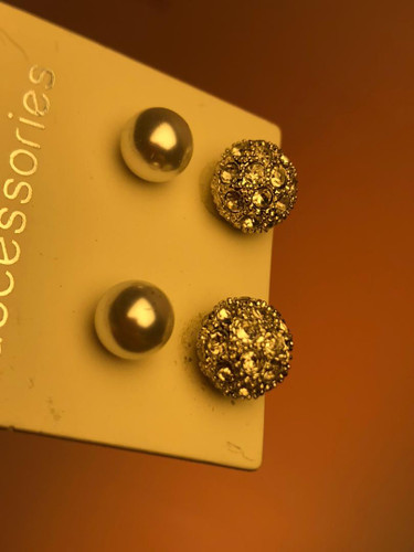 گوشواره پینترستی میخی🎀پک گوشواره مرواریدی|اکسسوری اروپایی|گوشواره پکی اقتصادی|گوشواره ترند| گوشواره توپی کریستالی🔮