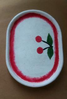 جاجواهری گیلاسی|جاجواهراتی پینترستی|ظرف سنگ مصنوعی فانتزی|ظرف سنگی قرمزسفید|ظرف گیلاس رنگی رنگی